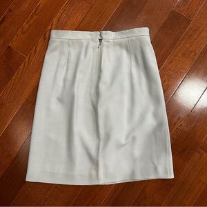Banana Republic light grey silk skirt 4